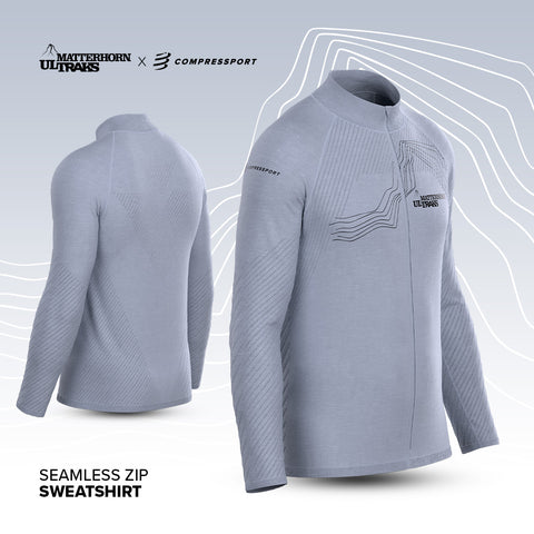 2026 - Sweat-shirt Ultraks à fermeture éclair sans coutures